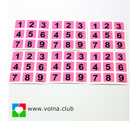 Stickers Sudoku Pink